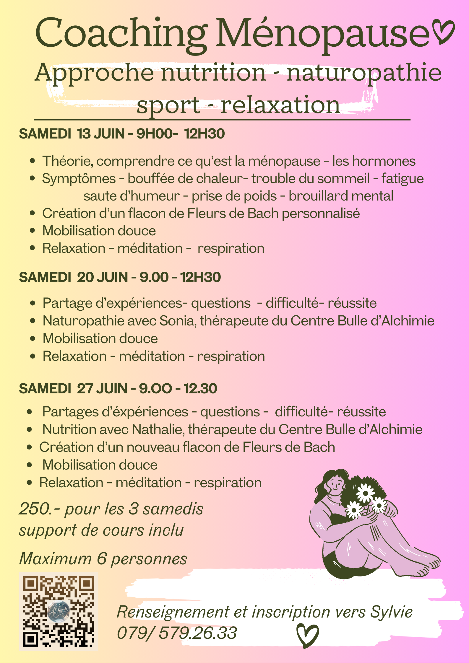 Ateliers coaching ménopause - Sylvie Ducommun