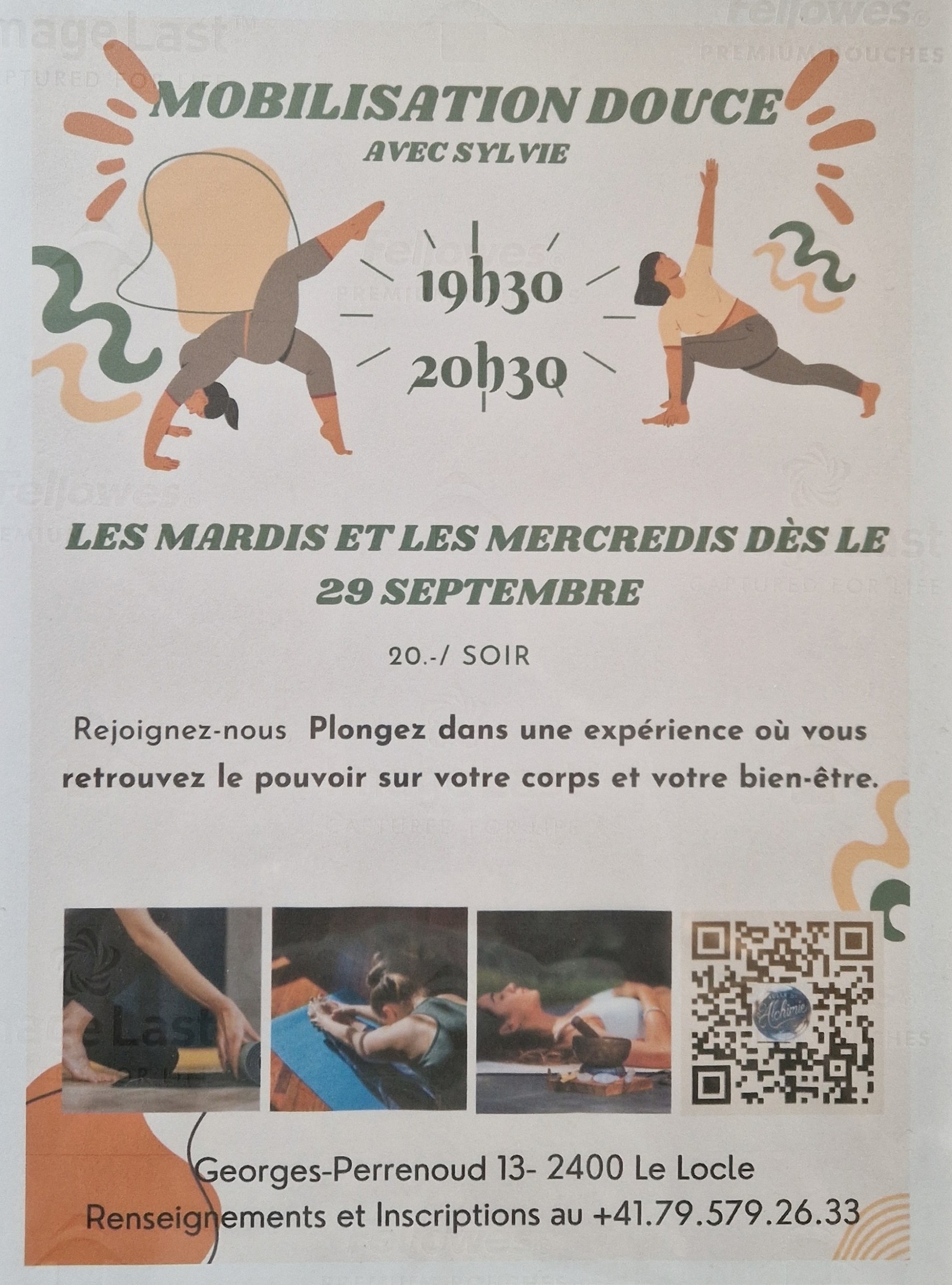Flyer Mobilisation douce - Proposée par Sylvie Ducommun